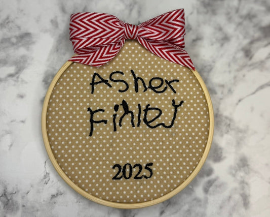 Custom Handwriting Ornaments
