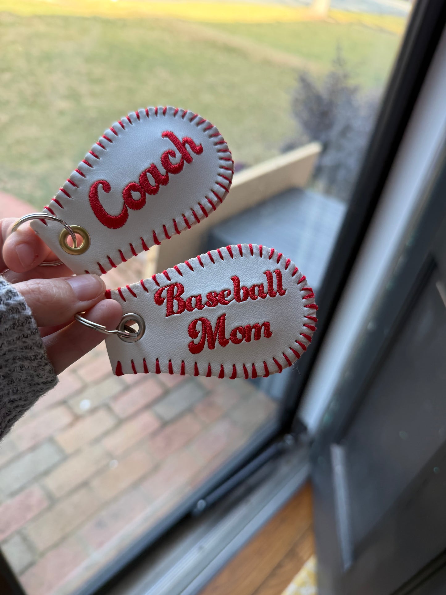 Baseball Keychain-Single Sided