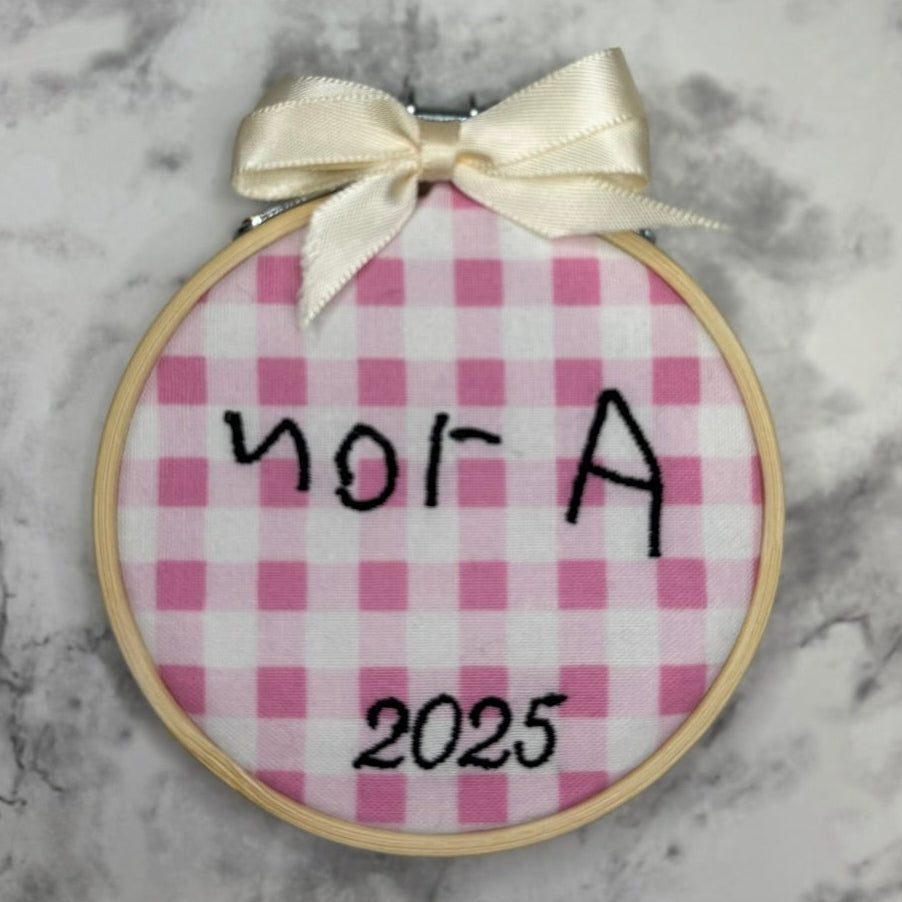 Custom Handwriting Ornaments