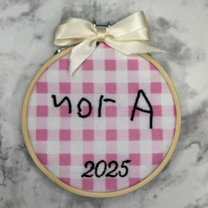 Custom Handwriting Ornaments